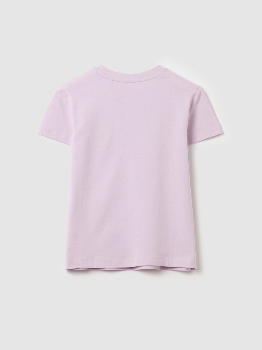 Cotton T-shirt with "Gorgeous" print_4