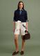 Navy pure cotton cardigan with buttons, regular fit_2