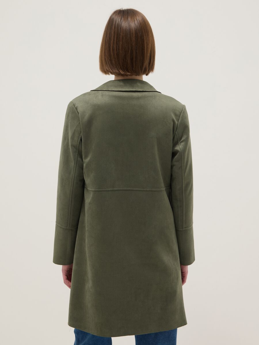 Giacca leggera verde regular fit con tasche ampie_3