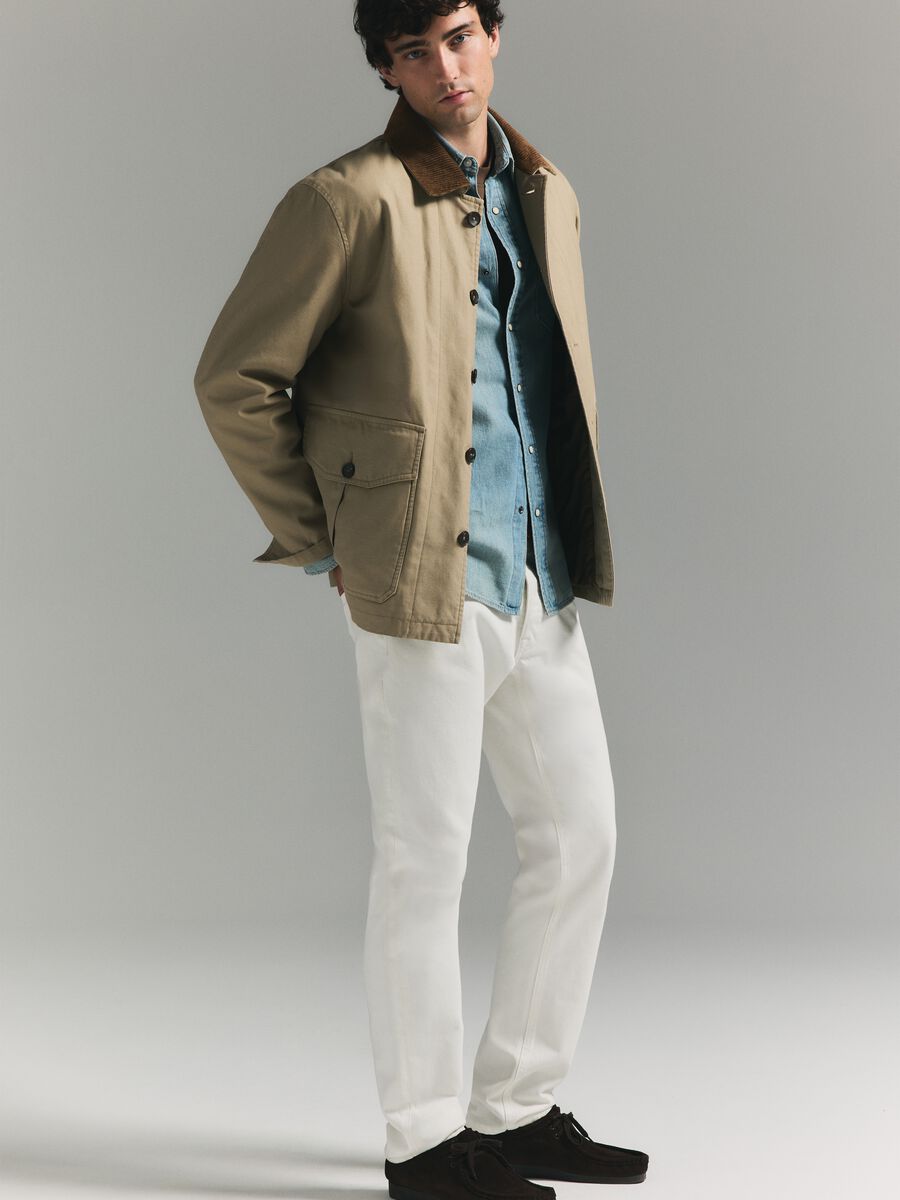 Straight-fit jeans in cotton twill_0