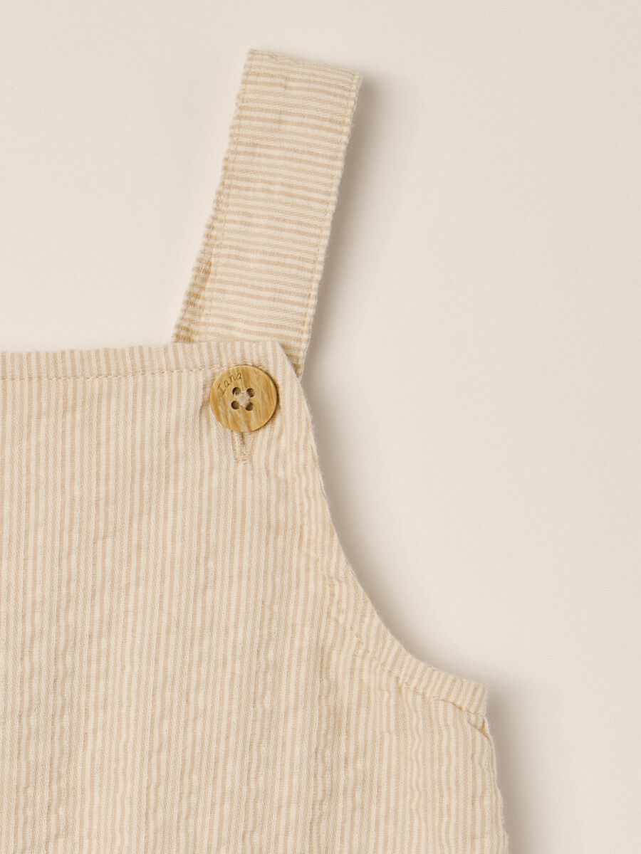 Baby's pure cotton seersucker dungarees by IANA_2