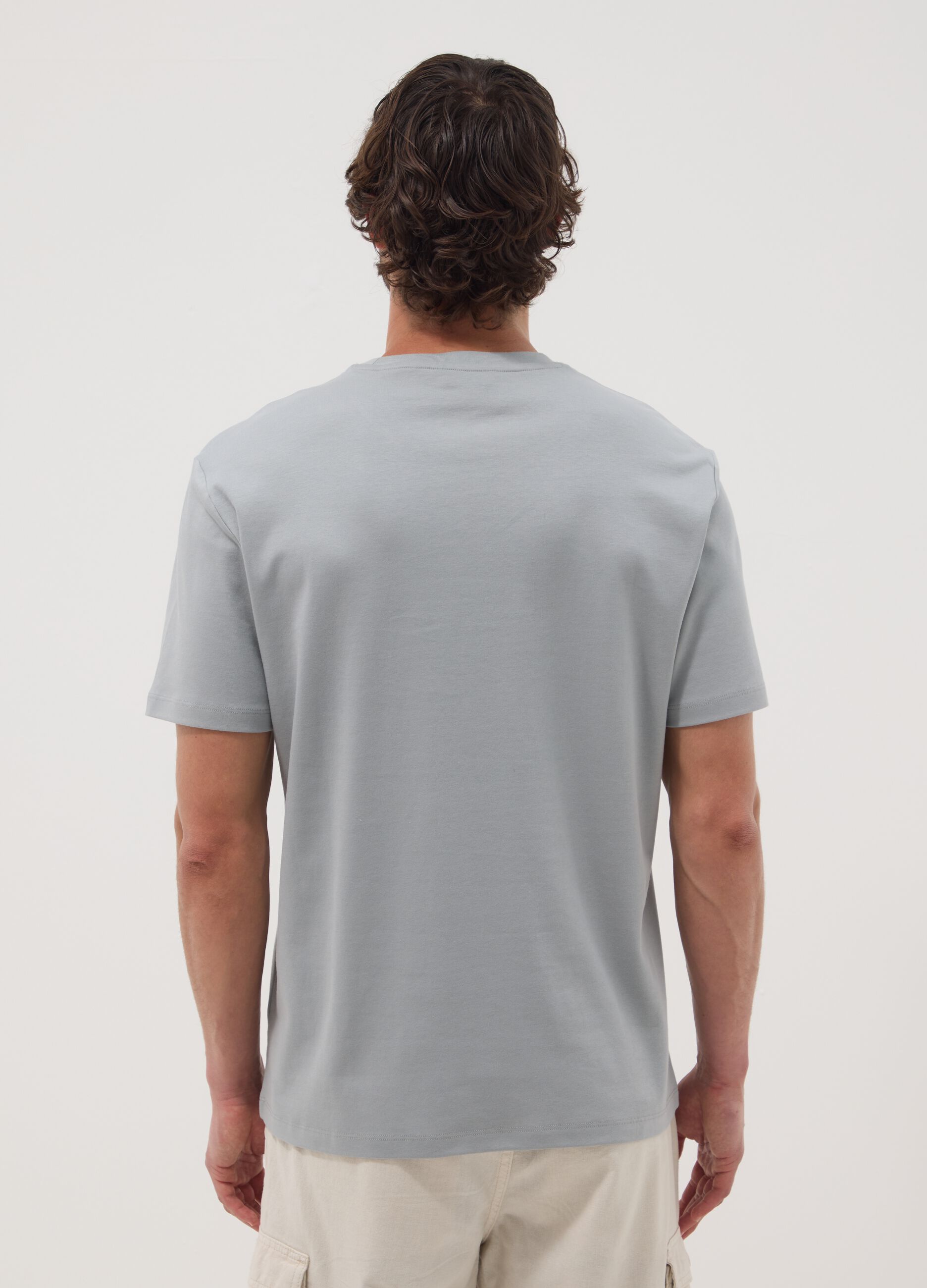 Light Blue Pure Cotton T-shirt