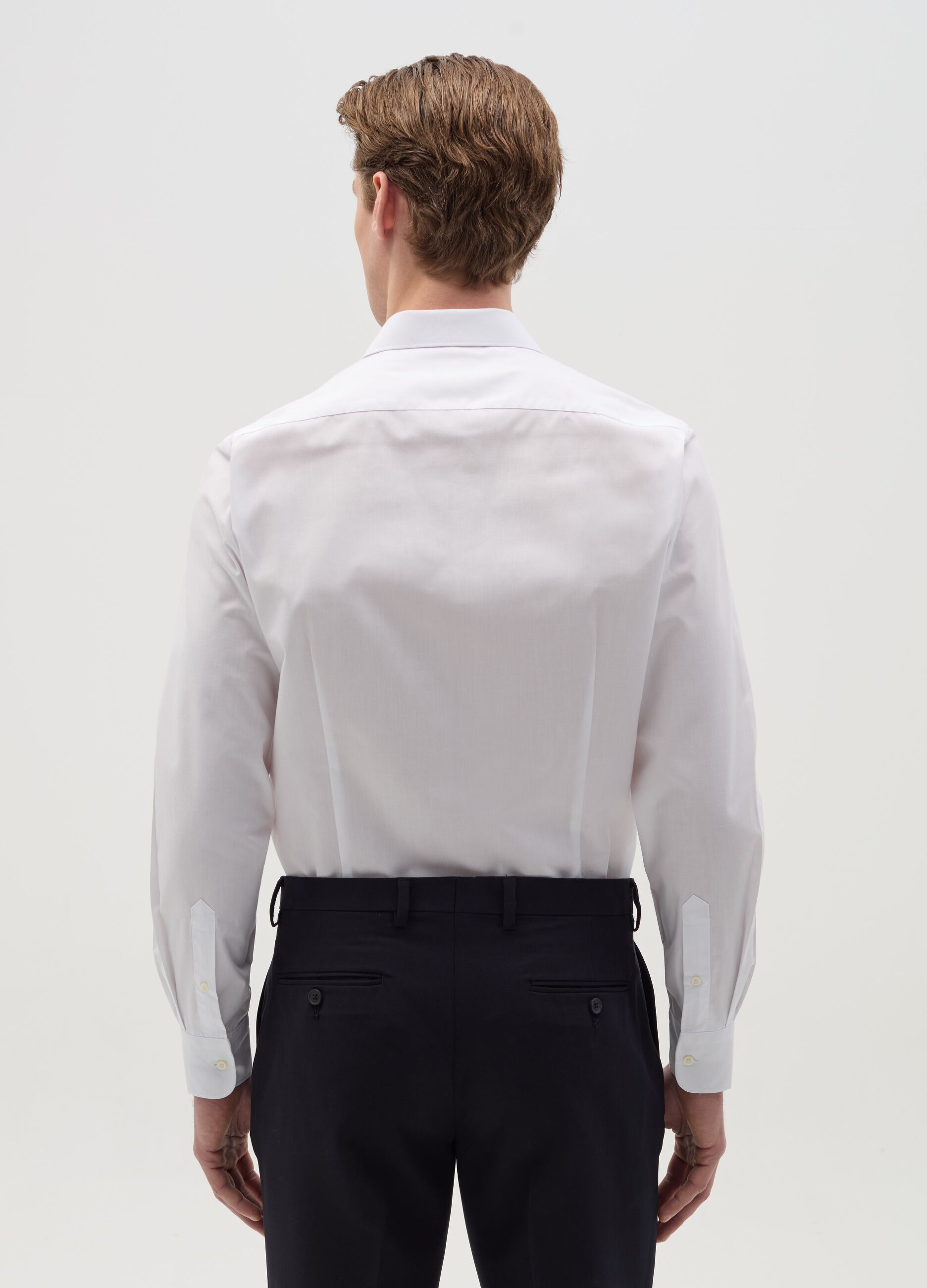 Slim-fit easy-iron shirt