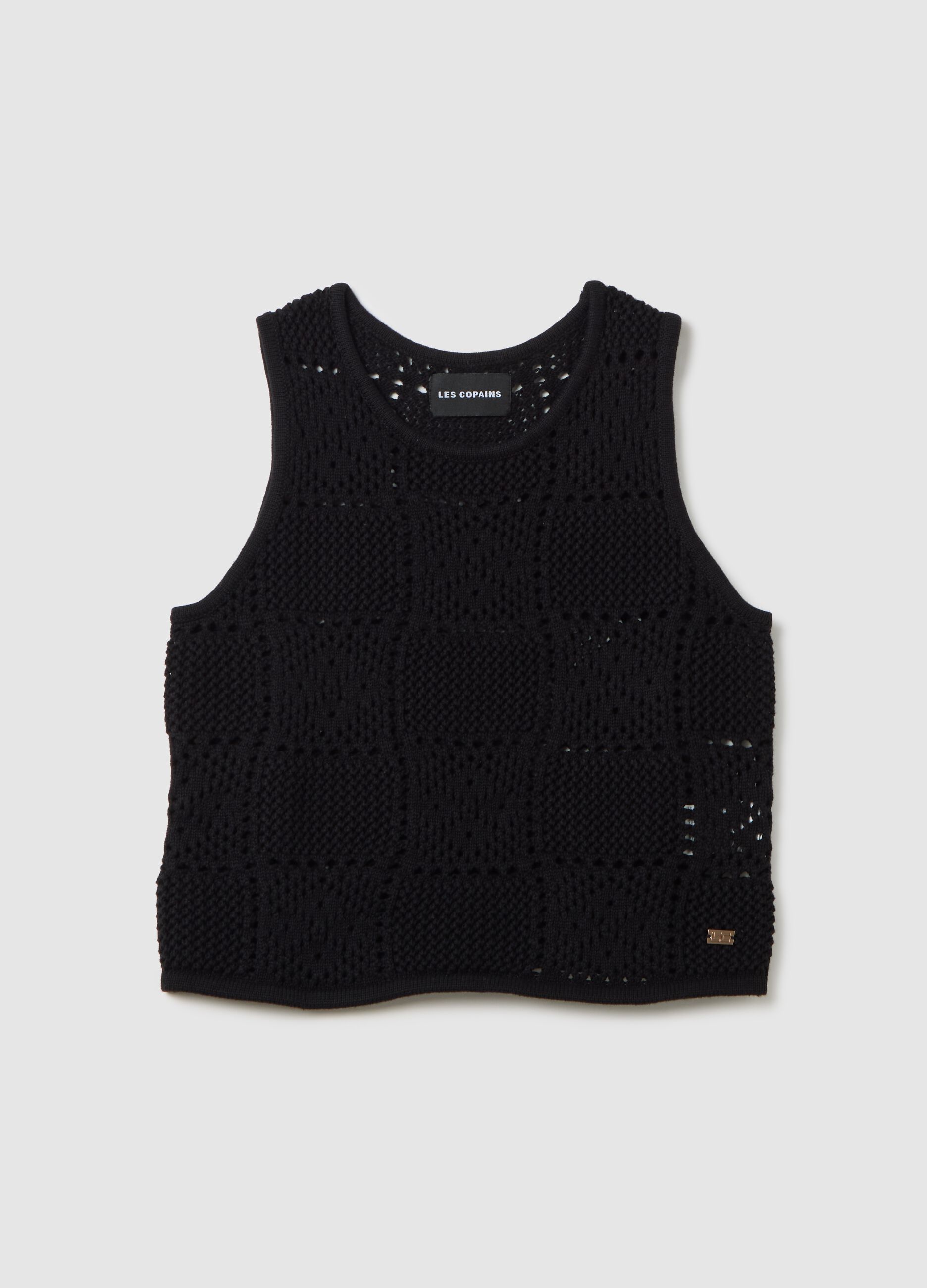 Les Copains Black Cotton Top