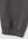 Pantaloni jogger grigi in puro cotone con stampa sportiva_3