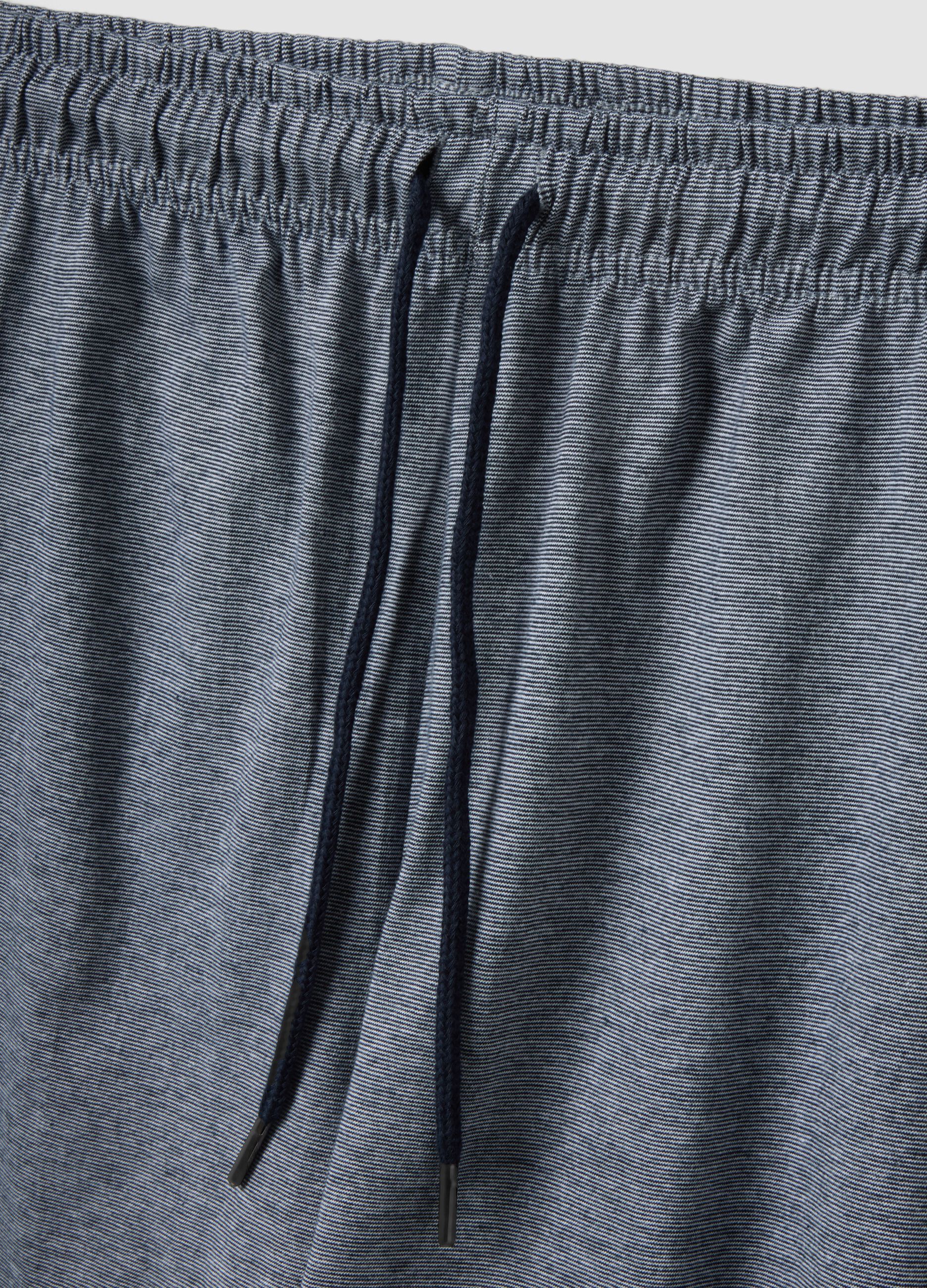 Short pyjamas in pure organic multicolour cotton regular fit