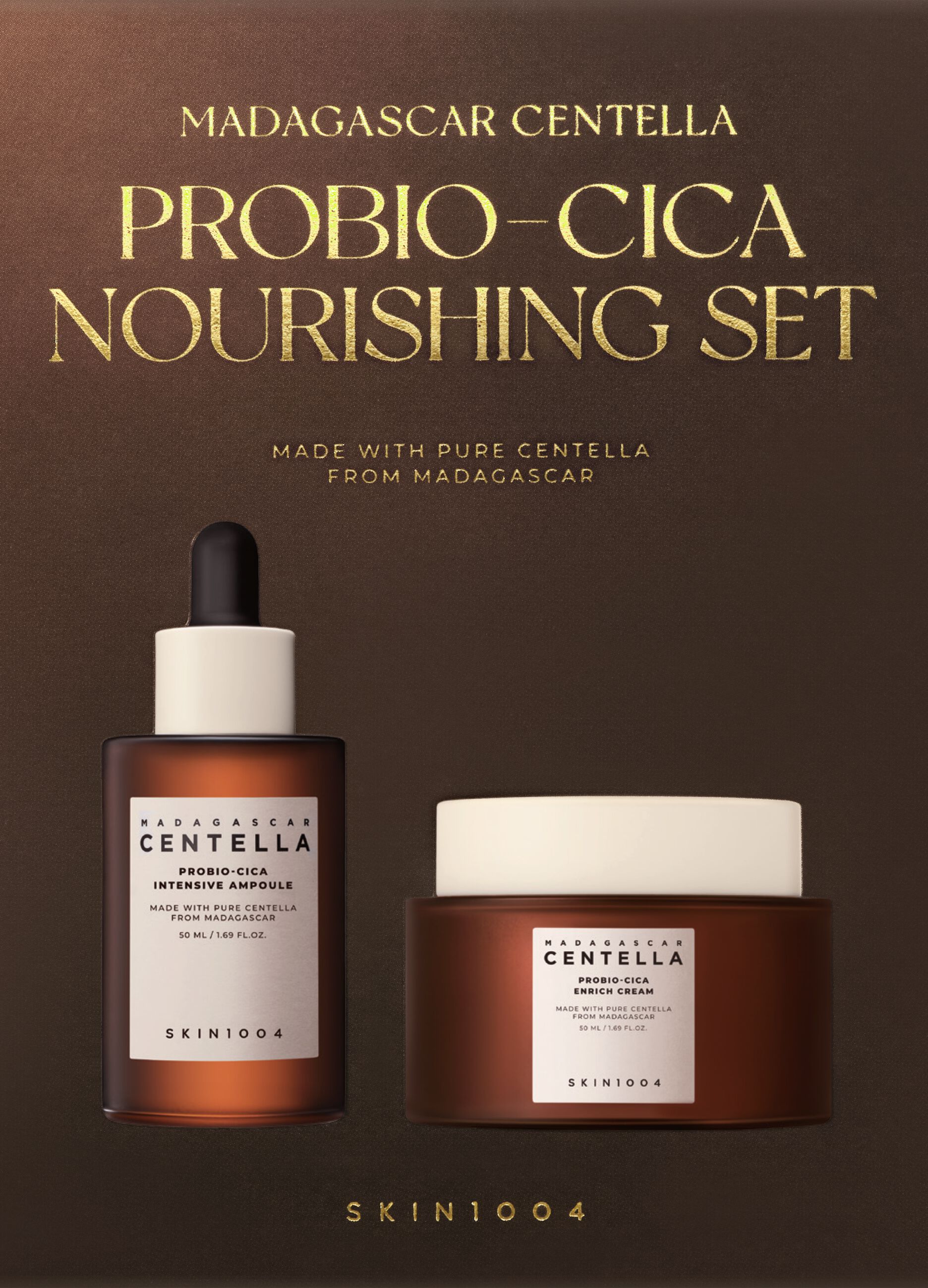 Madagascar Centella Probio-Cica Nourishing Set: 50 ml Ampoule, 50 ml Cream &ndash; Korean Skincare