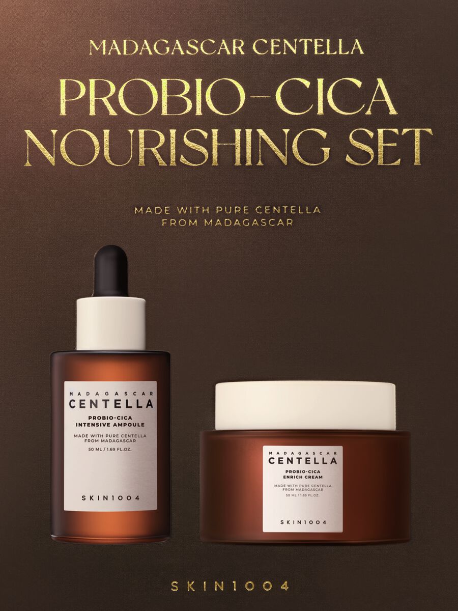 Madagascar Centella Probio-Cica Nourishing Set: 50 ml Ampoule, 50 ml Cream &ndash; Korean Skincare_0