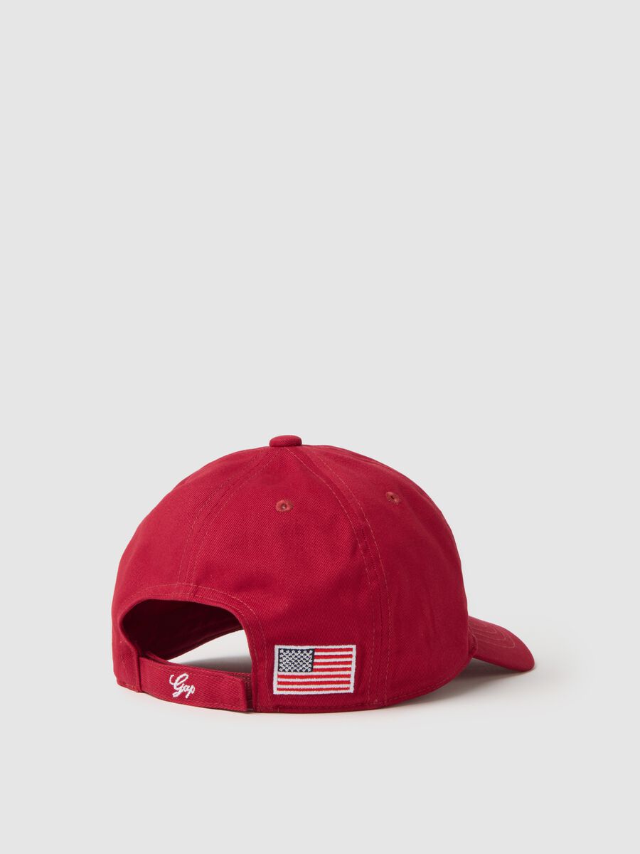 Denim baseball cap with logo embroidery_1