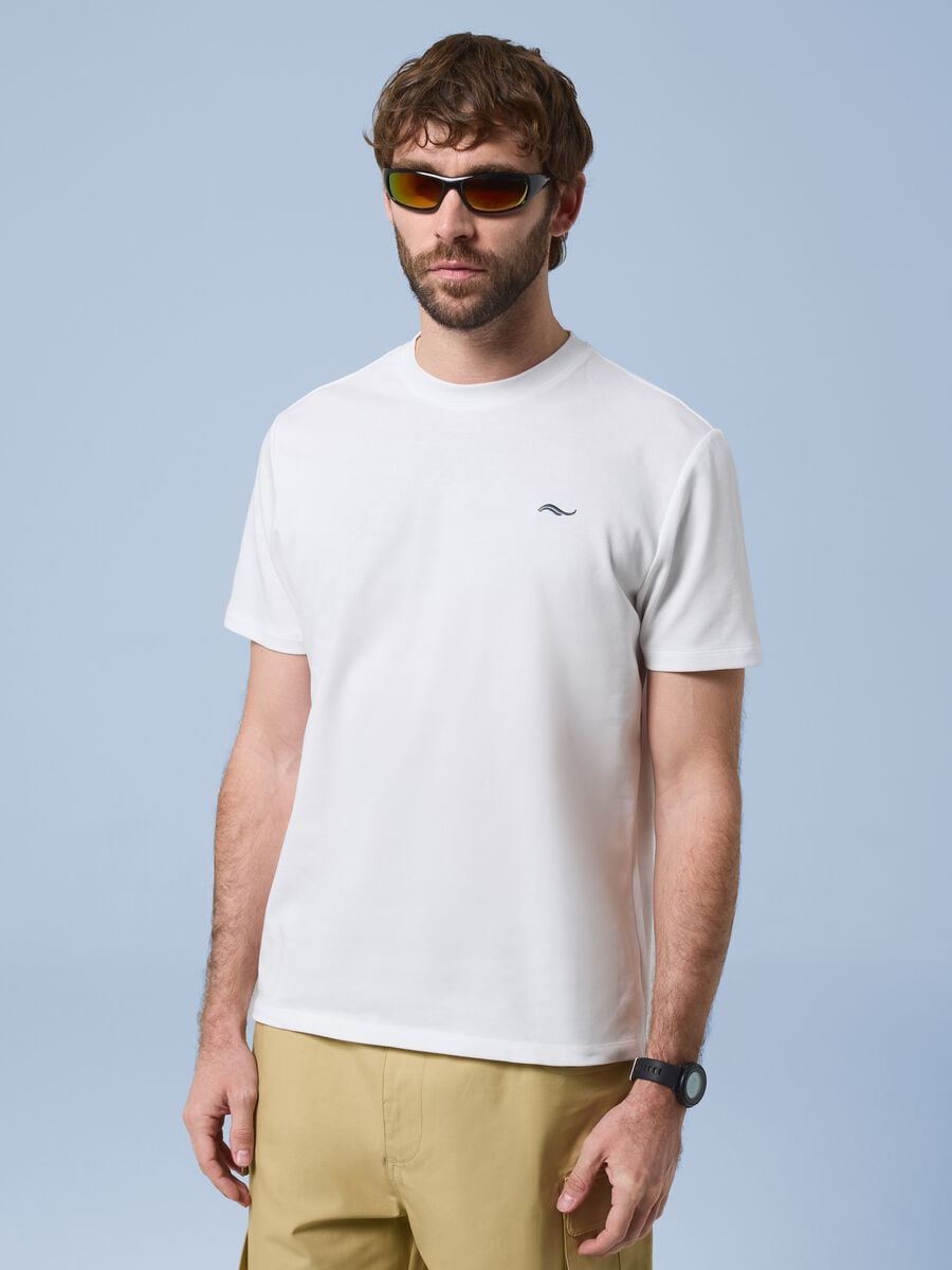 White ALTAVIA SAILING stretch cotton-blend T-shirt_1