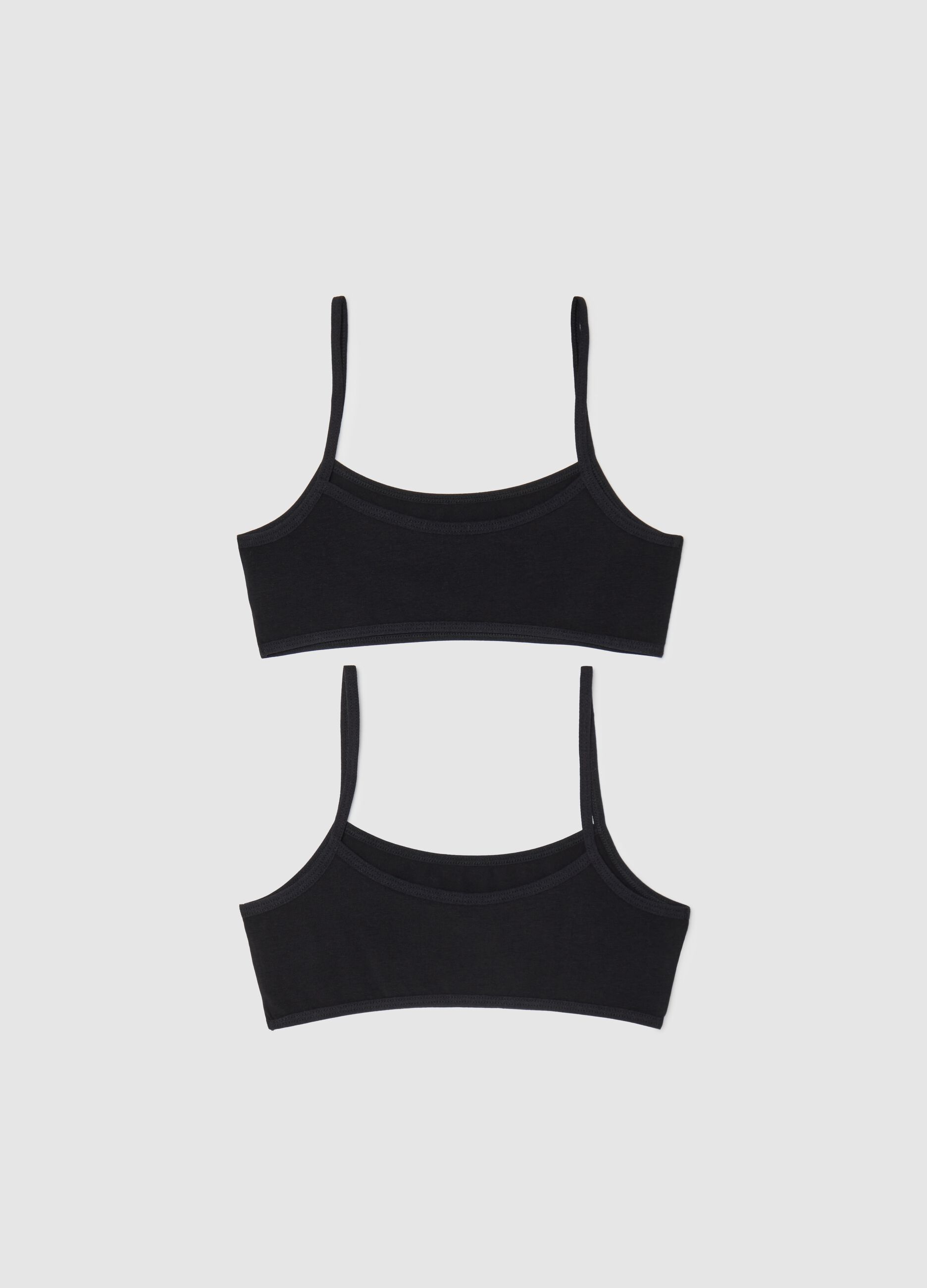 Two-pack under tops in stretch cotton