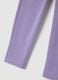 Girls' Purple Slim Fit Cotton Leggings_3