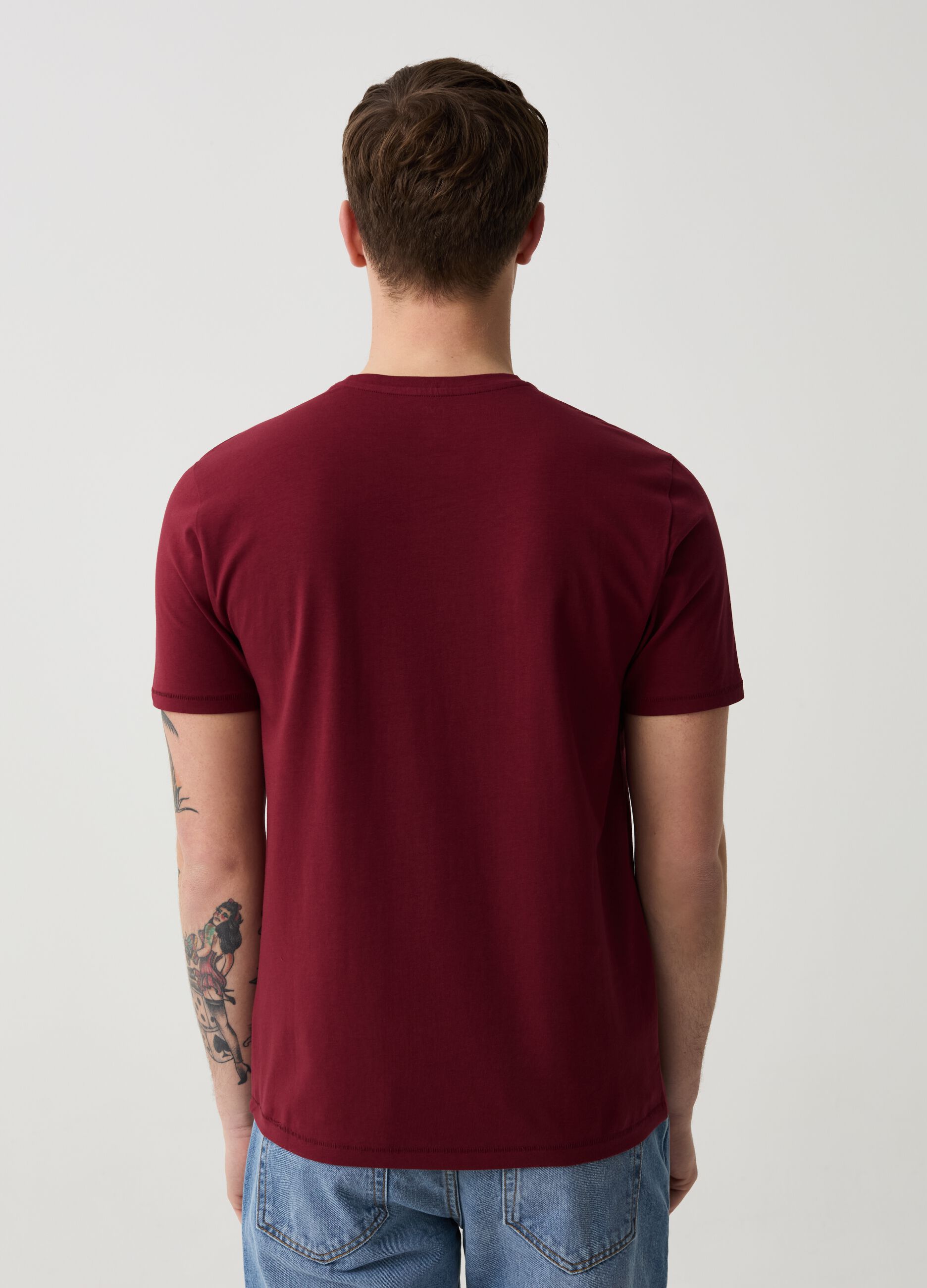 T-shirt slim fit in cotone bio stretch