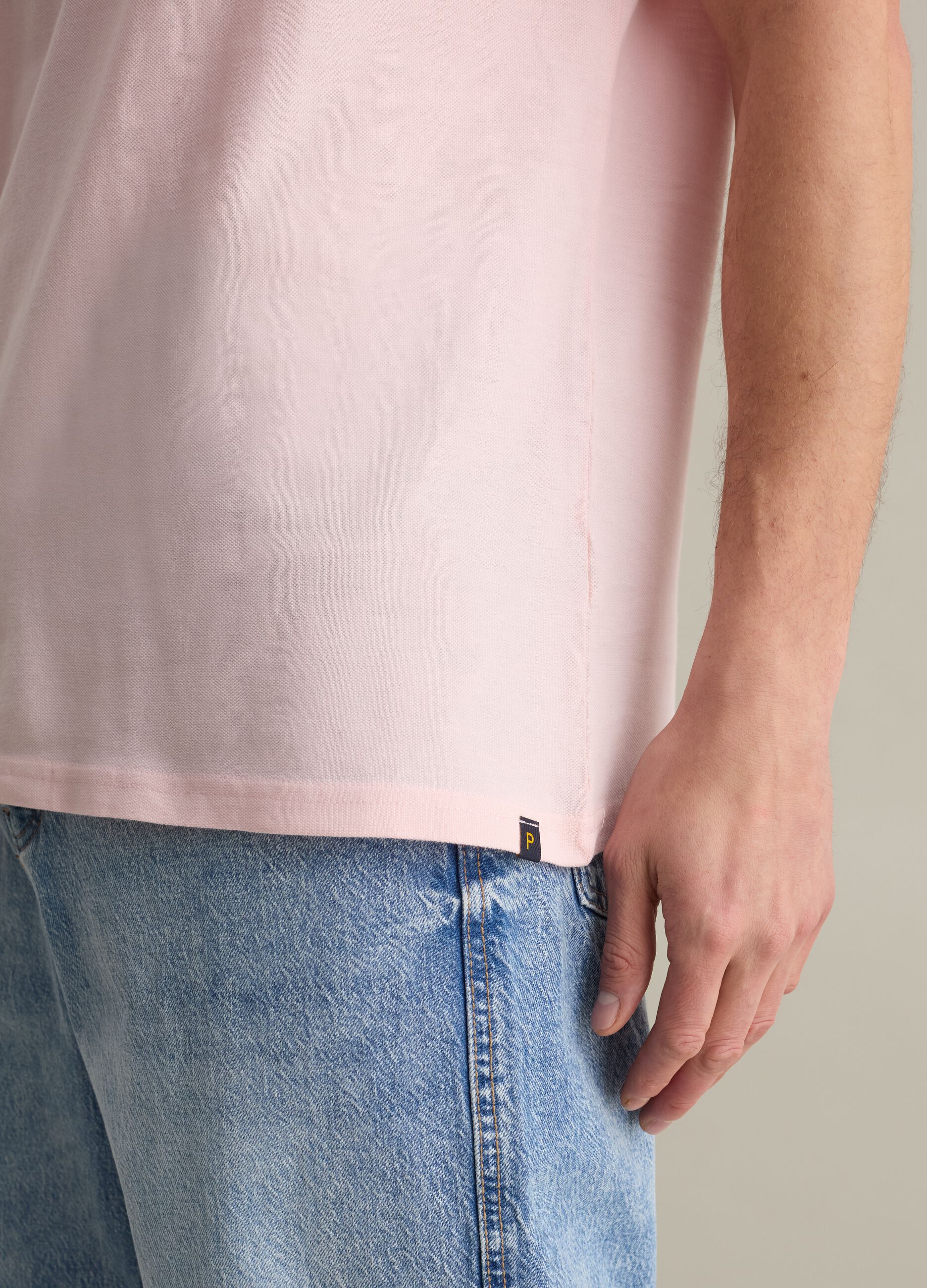 Solid colour cotton T-shirt