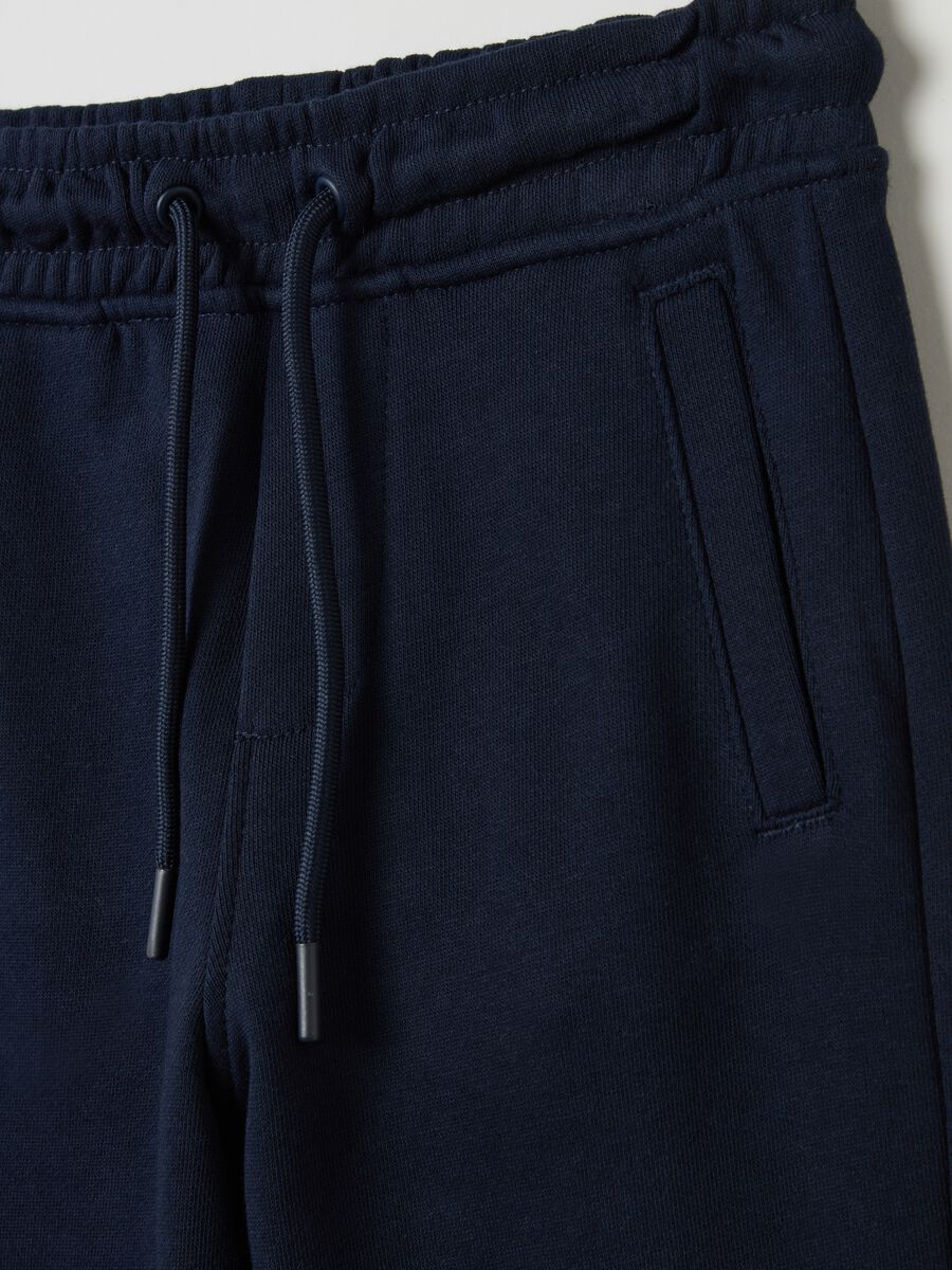 Fleece joggers with drawstring_2