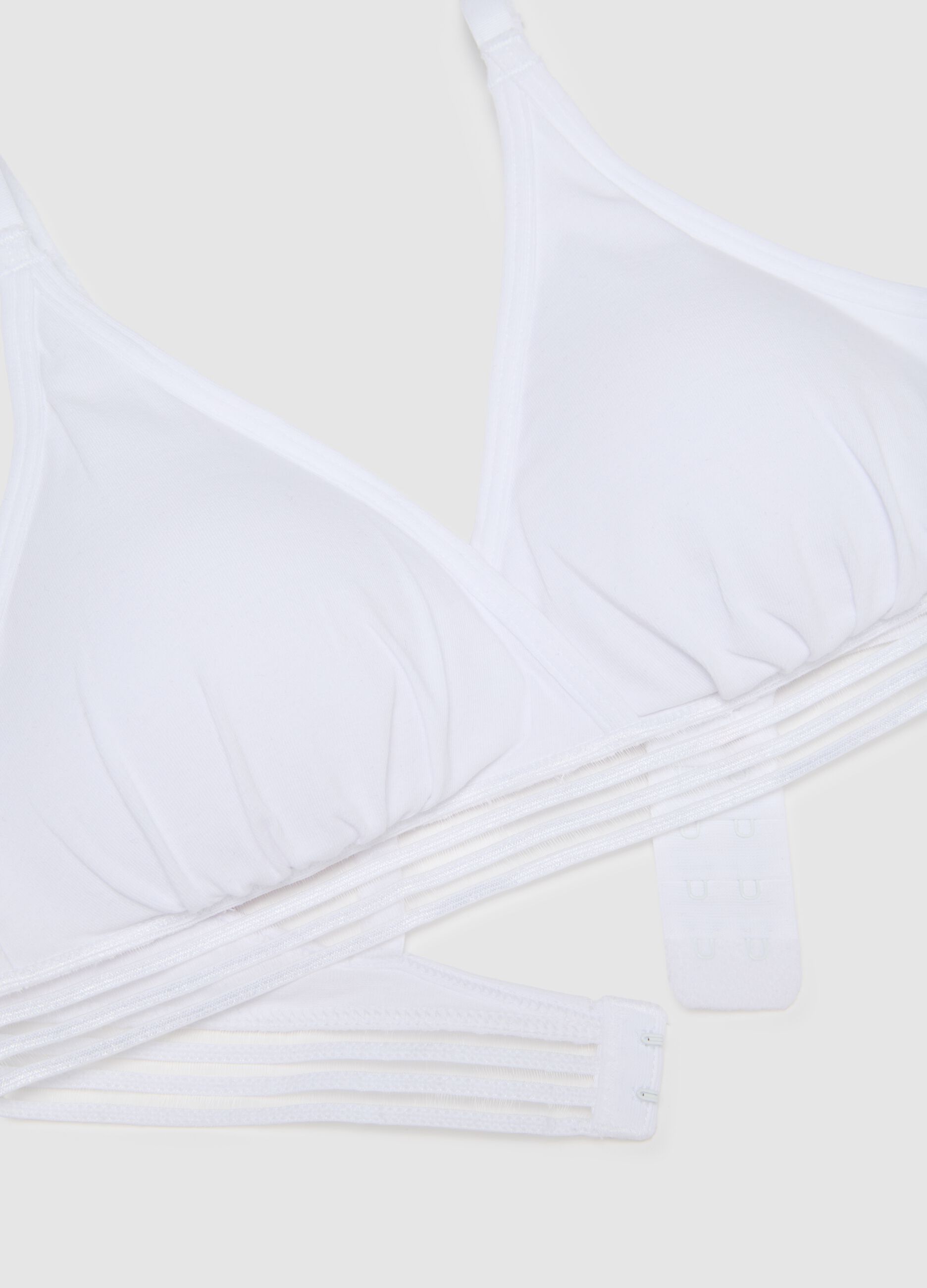 Women's Stretch Cotton White Bra