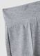 Girls&rsquo; grey flared leggings in organic cotton and stretch viscose_2