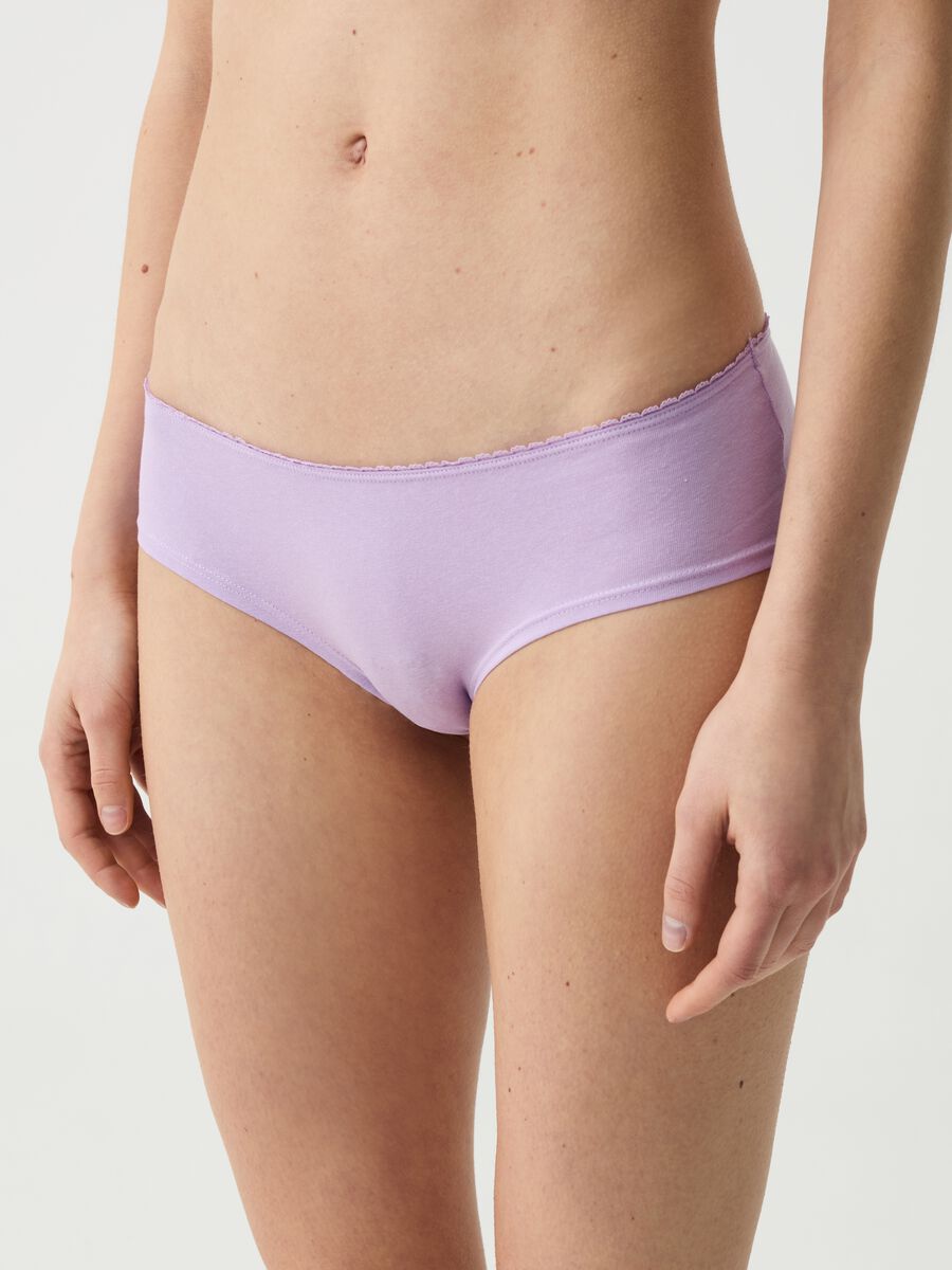 Five-pack stretch organic cotton French knickers_2
