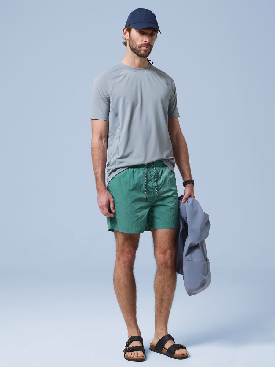 T-shirt ALTAVIA SAILING grigia in tessuto elasticizzato_1
