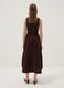 Abito marrone smanicato in cotone elasticizzato regular fit_2