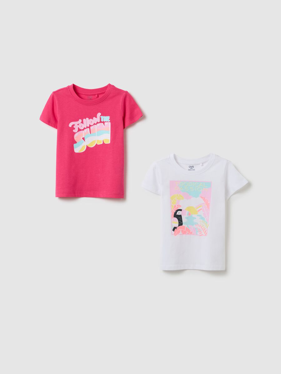 OVS Kids Short Sleeve Cotton T-shirt for Girls_0