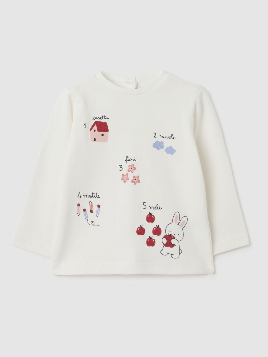White pure cotton baby top regular fit_0