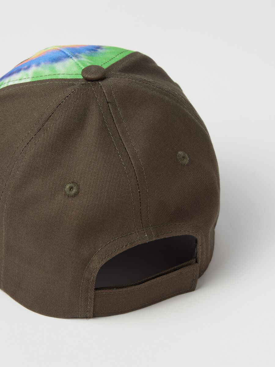 Tie-dye baseball cap with logo embroidery_1