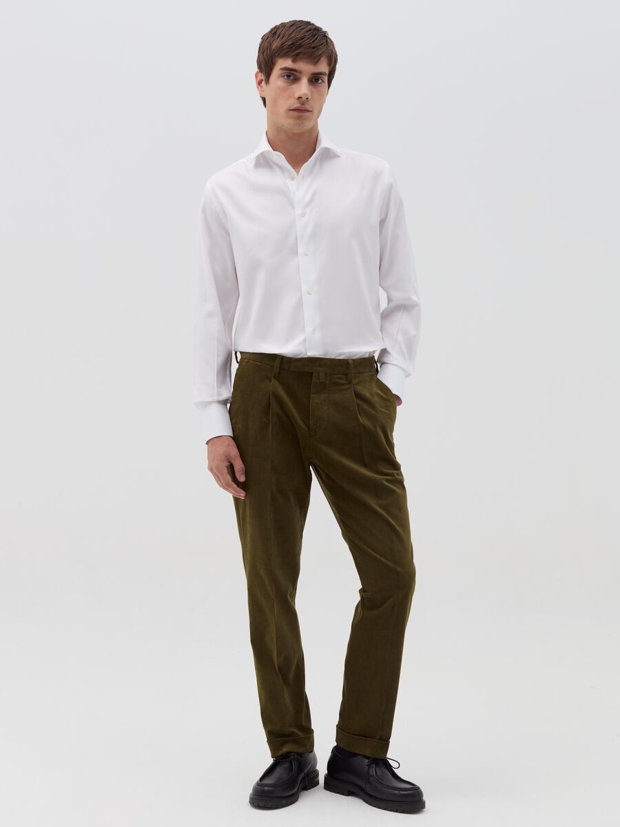 Cotton shirt with regular fit_1