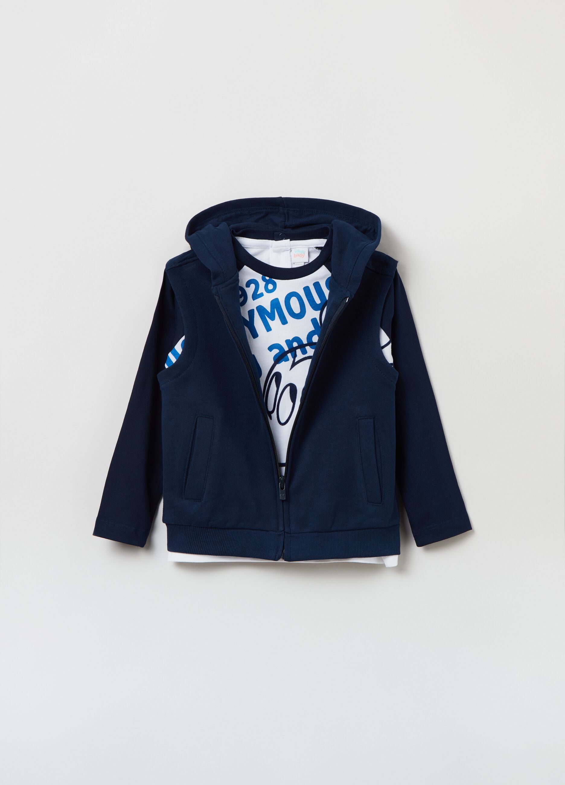 Set t-shirt Disney Baby Topolino e gilet_0