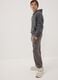 Grey pure cotton oversized joggers for boys_1