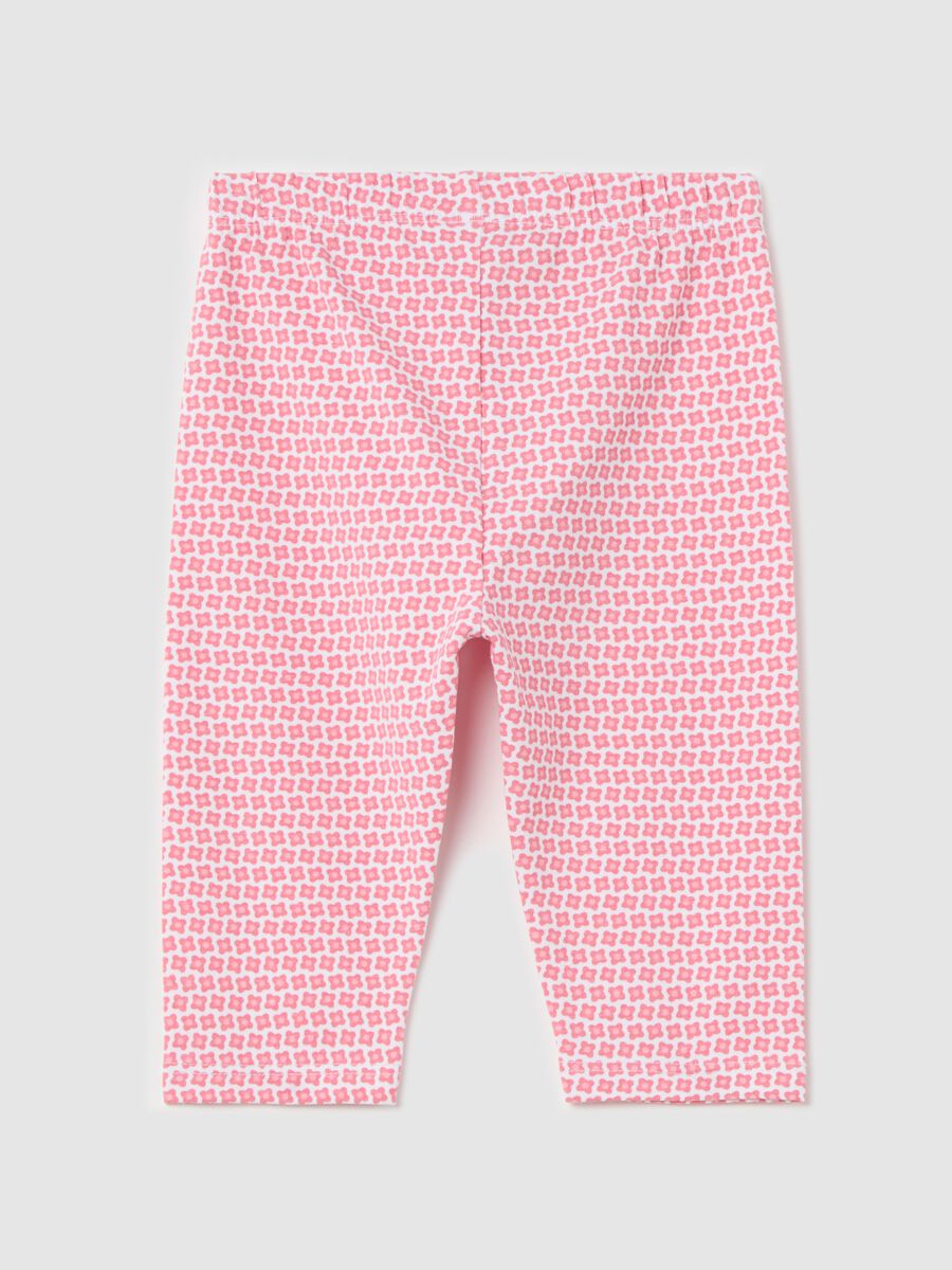 Three-quarter leggings with print_1