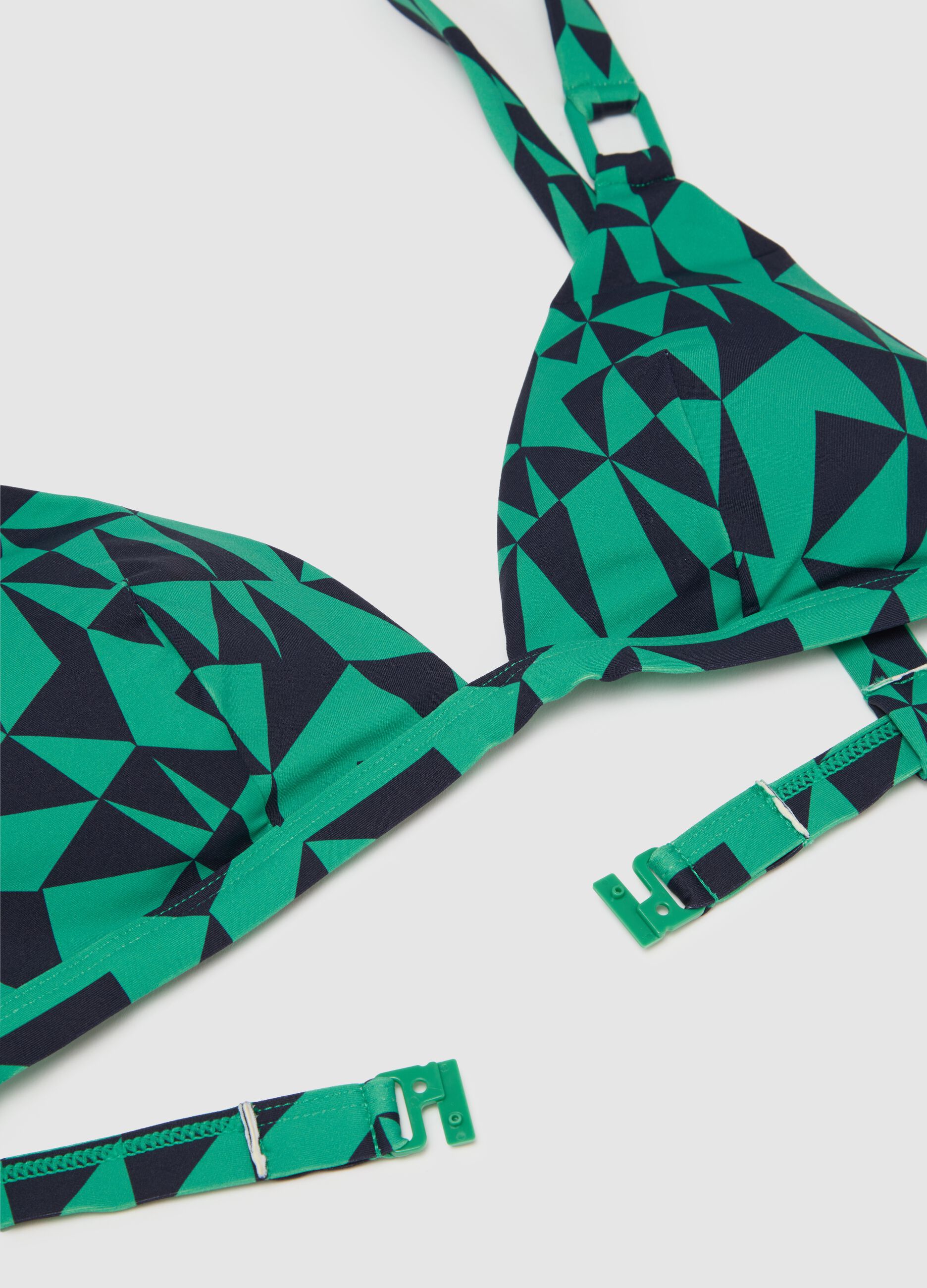 Women's Bra in Multicolour Stretch Blend
