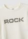 White stretch cotton T-shirt with stud print for girls_3