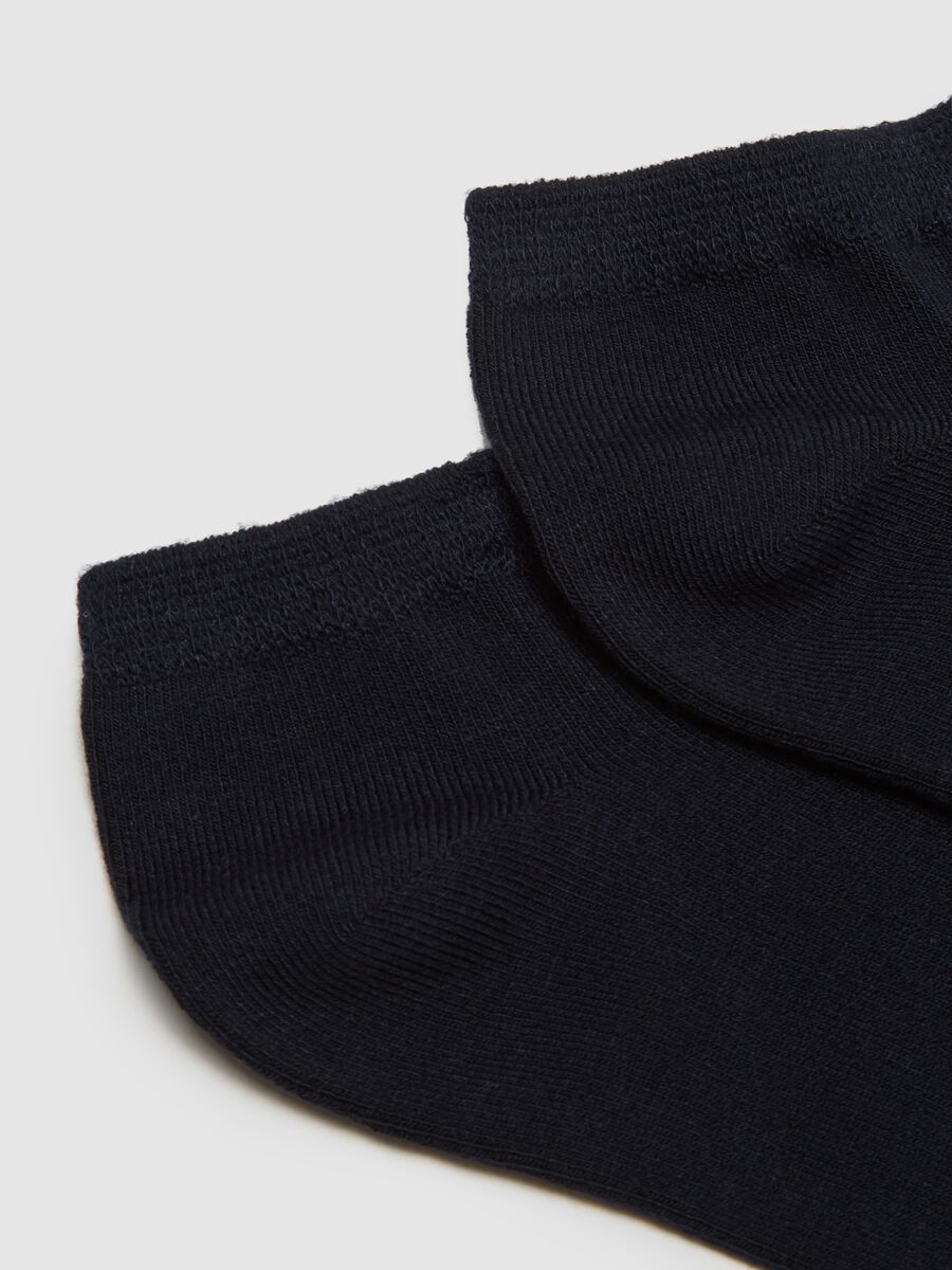 Tripack of blue bamboo blend sports socks_1