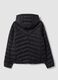 Black Ultralight Quilted Jacket with Hood and Zip_5