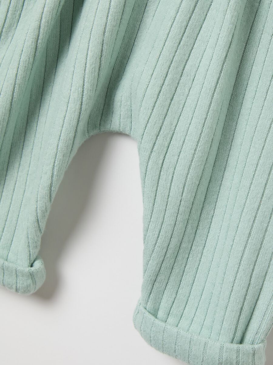Ribbed knit dungarees with frill_3
