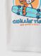 White pure cotton children's t-shirt regular fit with tiger rider_3