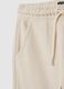 Children's beige cotton jogging trousers regular fit_2