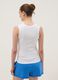 White fitted ribbed stretch cotton tank top_3