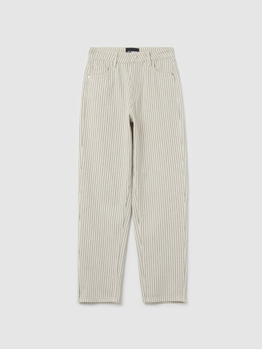 Jeans gessato carrot fit_0