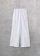 100% Linen Wide-Leg Trousers White_6
