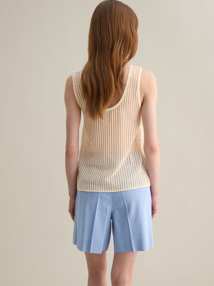 Cream Knitted Tank Top Lead_3