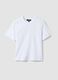 White pure cotton T-shirt with relaxed fit_4