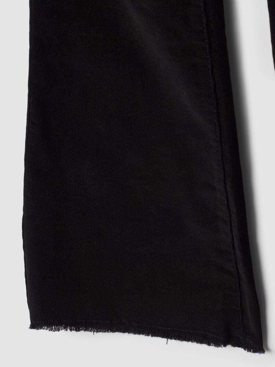 Treggings neri flare in cotone elasticizzato_3