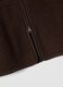 Brown regular-fit gilet with teddy-effect fabric_5