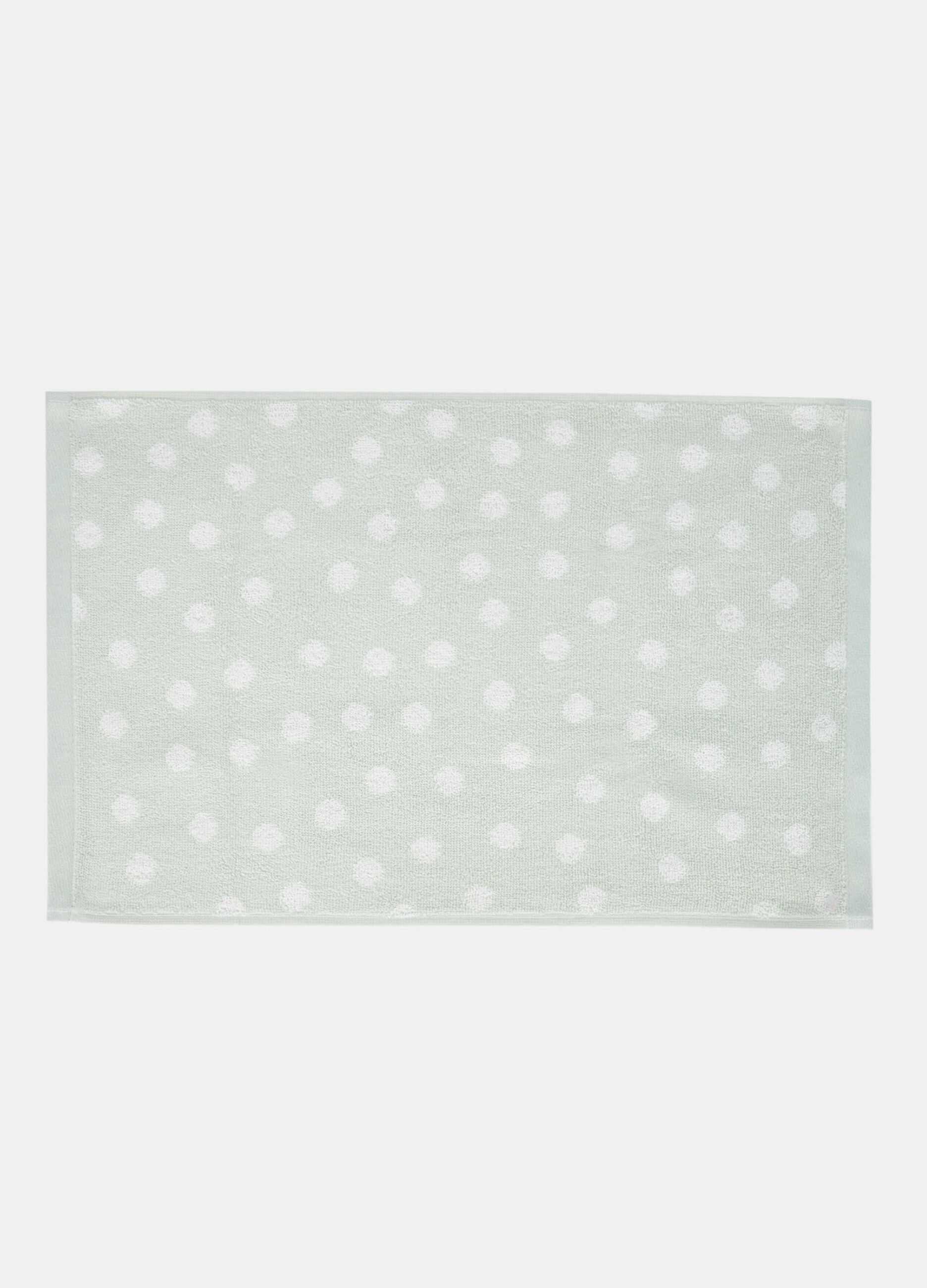 Guest towel in polka dot cotton