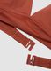 Orange stretch bikini top with removable padding_5