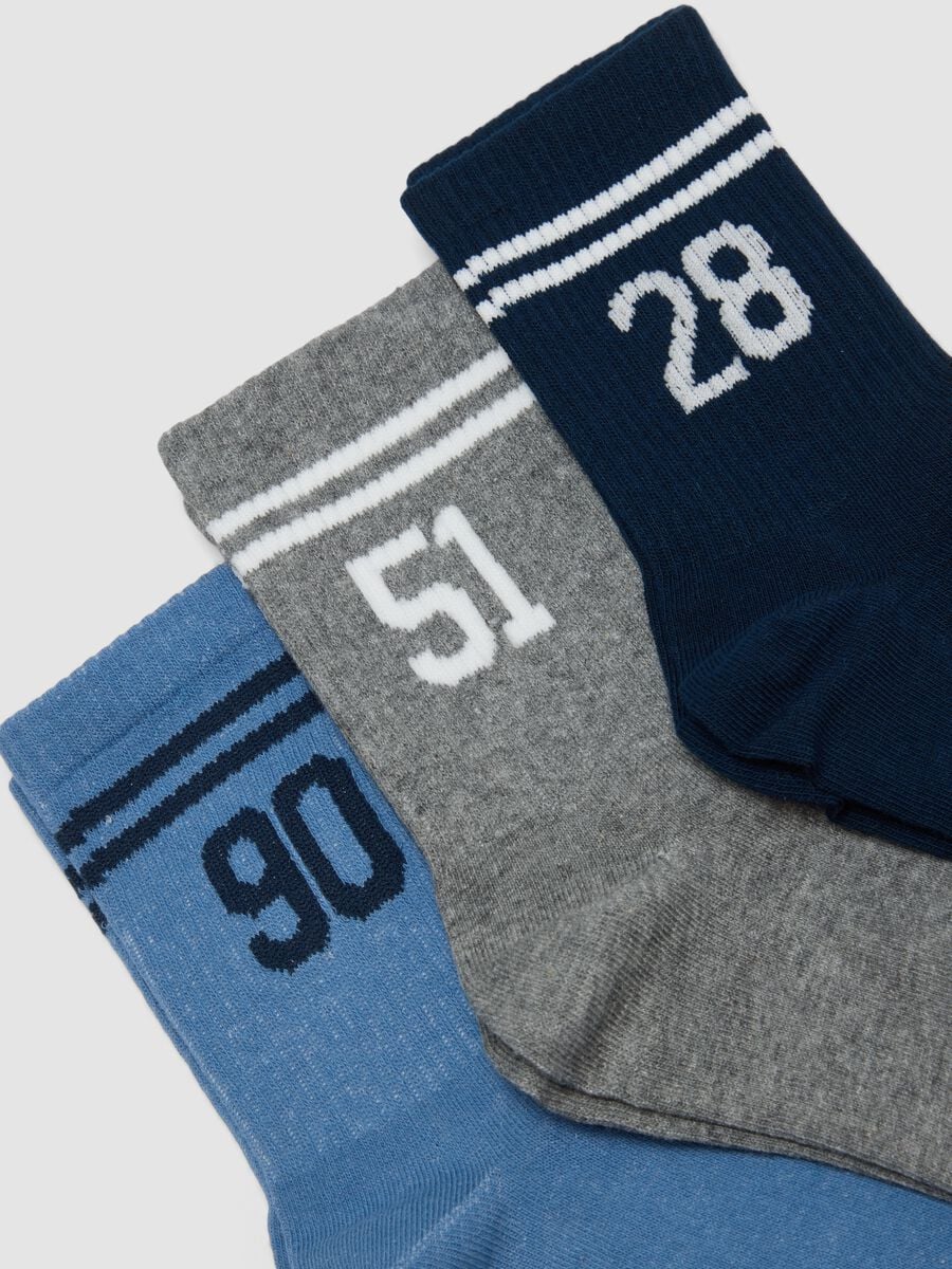 5-pack of multicoloured short socks in organic stretch cotton_1