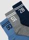 5-pack of multicoloured short socks in organic stretch cotton_1