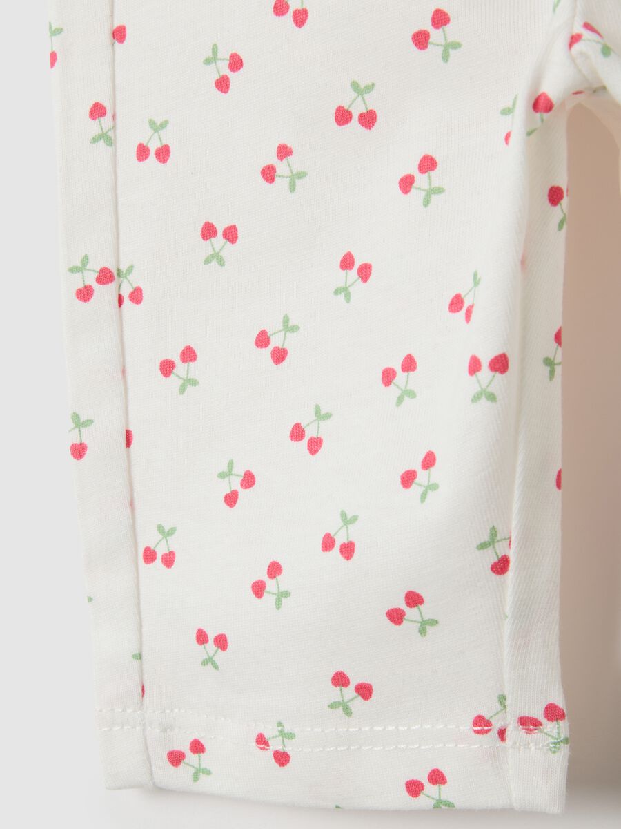 Baby white pure cotton leggings regular fit_3